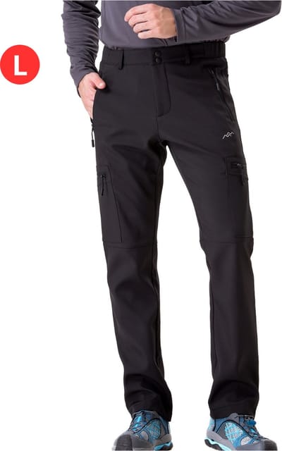 Bovista Skibroek - Skipak - Snowboard Broek - Winterbroek - Sneeuwbroek - Heren - Wintersport - Outdoor - Zwart - Maat L