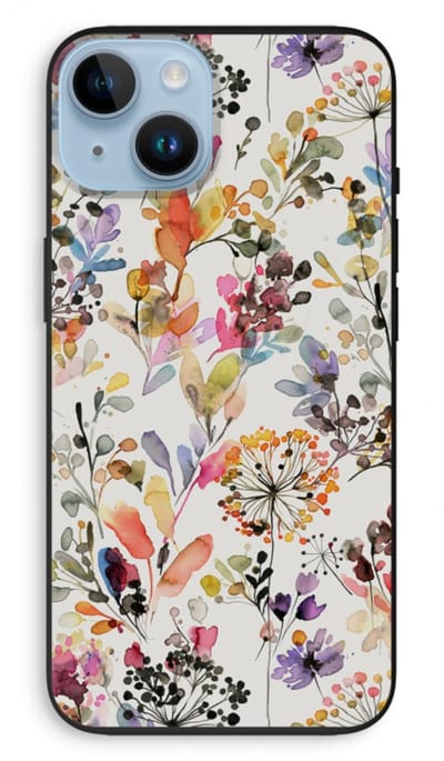 Case Company® - Hoesje geschikt voor iPhone 14 hoesje - Wilde grassen - Biologisch Afbreekbaar Telefoonhoesje - Bescherming alle Kanten en Schermrand