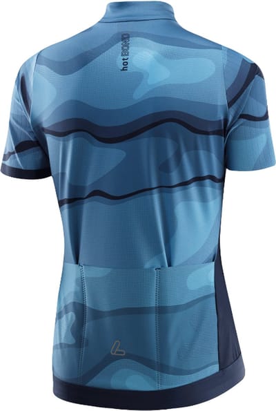 Loeffler fietsshirt korte mouwen W Bike Jersey FZ Barkly HotBond® RF - Blauw