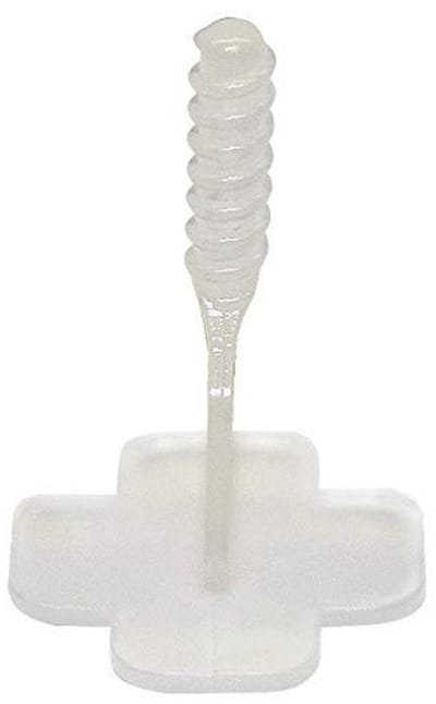 Schroefdraadasbasis voor 2 mm voegen, 250 stuks, transparant nivelleringssysteem, tegelleghulp