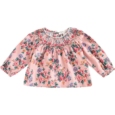 Louise Misha Blouse Mahina Pink Seylan Flowers Size: 12M | Shirts Outlet | Unisex | Roze