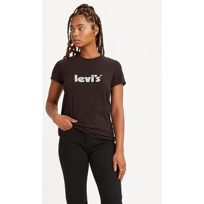 Levi's The T-shirt Black Maat: S | Tops Outlet | Dames | Zwart