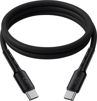 Usb C kabel - Usb C naar usb C - 2 meter - Snellader - Oplaadkabel - Datakabel - 1m - Sterk - Flexibel - Zwart