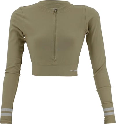 Sport top dames Khaki S