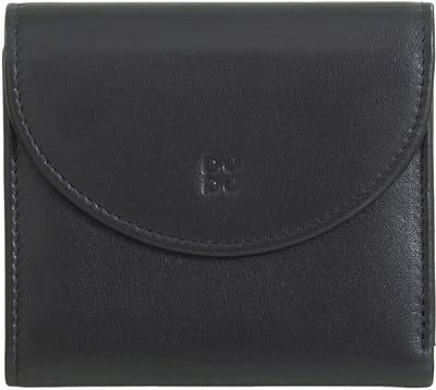DuDu Malaita Portemonnee Leder 11 cm - Dames - Horizontaal - black-lavander