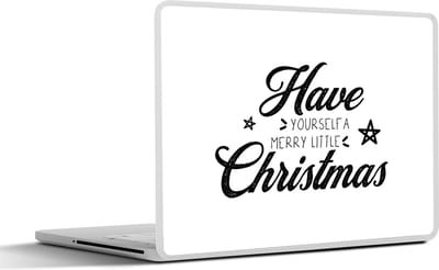 Laptop sticker - 11.6 inch - Quotes - Have yourself a merry little Christmas - Spreuken - Kerst - 30x21cm - Laptopstickers - Laptop skin - Cover