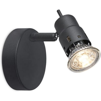 Home Sweet Home - Moderne Plafondspots - Zwart - Met GU10 Fitting - Metaal Spotlights - 9.5 x 9.5 x 13.7cm - Voor woonkamer en slaapkamer -