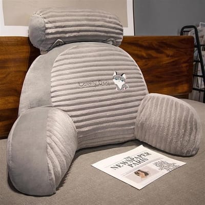 Leeskussen - Rugsteun Kussen - Ontspannen Lezen - Comfortabele Armsteun - 40x60CM - Grijs
