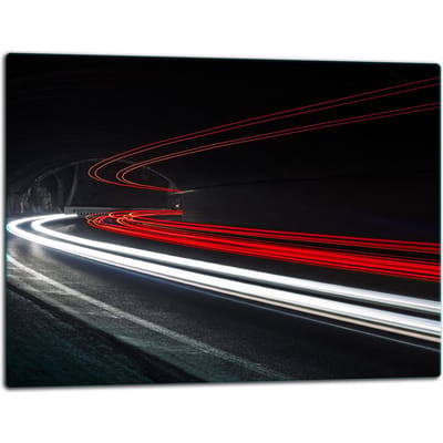 TMK ArtDeko Serie - Glazen Snijplank - 52x40 cm - Inductie Bescherming - Anti-Slip