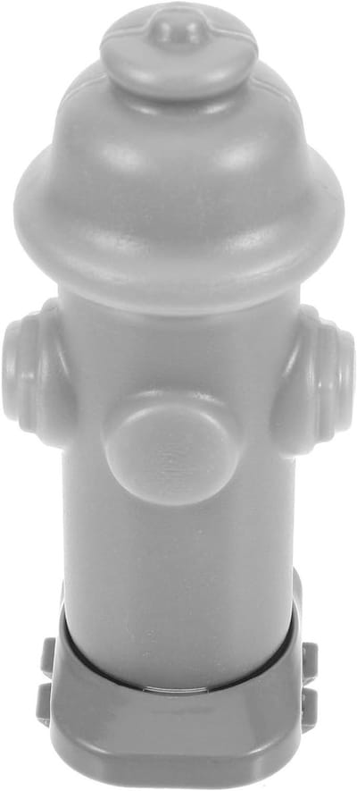 Urinekolom Hondentoilet - Plaspaal Puppy - Zindelijkheidstraining Hond - Duurzaam Kunststof Materiaal - 13 x 6 x 4 cm - Lichtgrijs