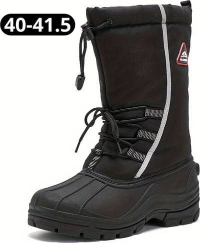 Livano Wintersport Sneeuwboots - Snowboots - Sneeuwschoenen - Ski Gadgets Voor Heren - EU41-41.5 - Zwart