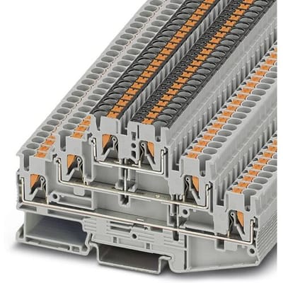 Phoenix Contact 3210512 Meeretageklem 5.2 mm Snelaansluiting Grijs 50 stuk(s)