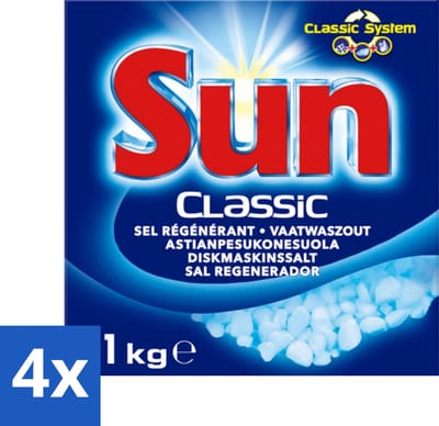 Sun Classic - Vaatwaszout - Klassiek Systeem - 1 kg - Voordeelverpakking - 4 stuks