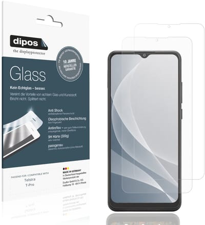 dipos – 2x Matte Pantserfolie geschikt voor Telstra T-Pro | 9H Screenprotector