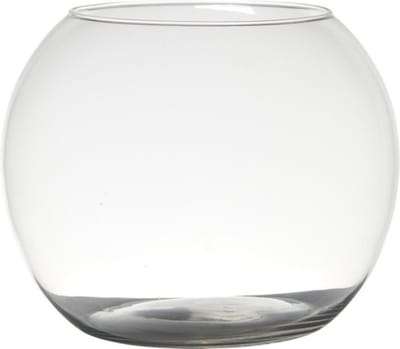 Hakbijl Glass Bloemenvaas - glas - D25 x H20 cm - bolvormige - vaas