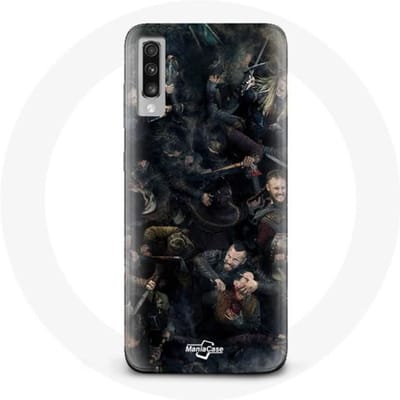 Coque - Vikings - Samsung Galaxy A50 - Souple - Noir - Protection