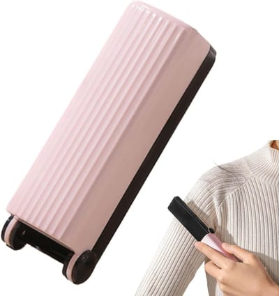 Wasbare Pluisroller - Kleverige Reiniger - Kleding Onderhoud - Herbruikbaar Ontwerp - 3 x 27 x 95 cm - Roze/Blauw