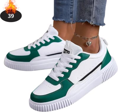 Livano Schoenen Dames - Sneakers - Comfortabel - Casual - Volwassen - Groen - Maat 39