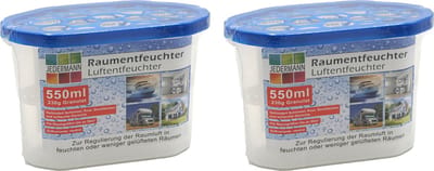 Haushaltshelden Vochtvanger - 2x - vochtopnemer - 550 ml - voorkomt geuren en schimmelvorming