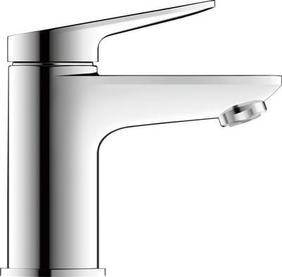 Duravit Wave Wastafelmengkraan - s-size - eengreeps - zonder waste - voorsprong 9.5cm - hoogglans chroom