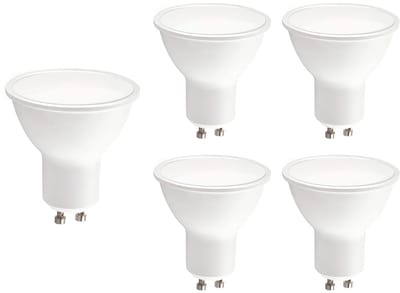 Kobi LED Spot GU10 5W - 400lm - 3000K - 230V - Voor Inbouwspot, Woonkamer of Keukenkast - GU10 Fitting - 5 stuks