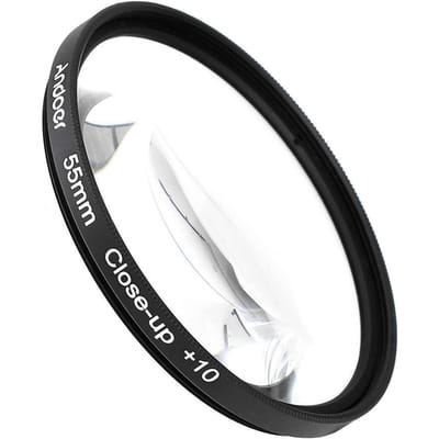 55mm Macro Close-Up Filter met Etui voor Nikon Canon Tamron Sigma 55 mm black