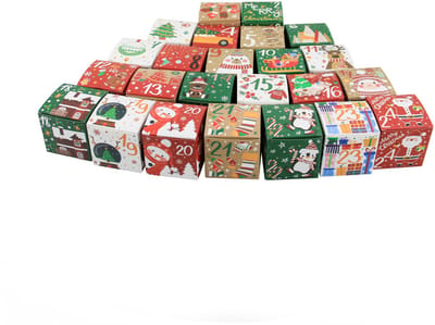Adventskalender Kado Verpakking - 24 Doosjes - December - Kerst - Kadoverpakking