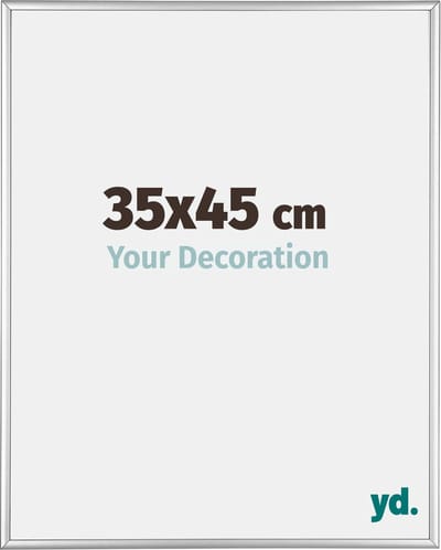 Your Decoration - Fotolijst 35x45 cm - Aluminium - Zilver Hoogglans - Kent