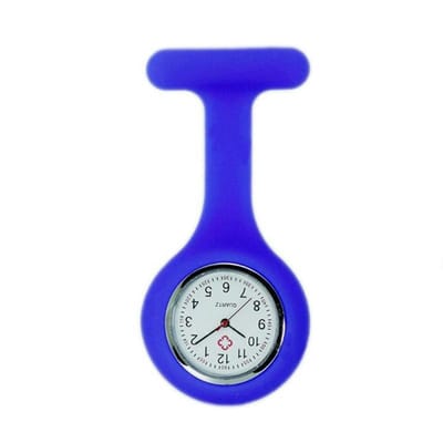 POWERZ ® Verpleegster horloge, zuster horloge, siliconen blauw