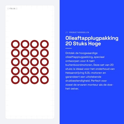 Dailygoods- Olieaftapplugpakking 20 Stuks - Hoge Drukbestendigheid - Geschikt voor Hekaandrijving 5.0L - Olieaftapplugring - Metaal - OEM 90430-08020-00 - Afdichtring