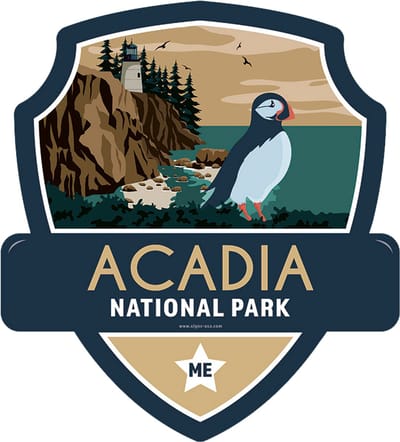 Signs USA - Landmark ACADIA National Park - Wandbord - 28 x 31 cm