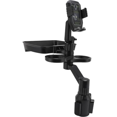Auto Bekerhouder Expander Bak 360 graden Rotatie Verstelbare Basisbreedte Dubbele Bekerhouder Multifunctioneel black