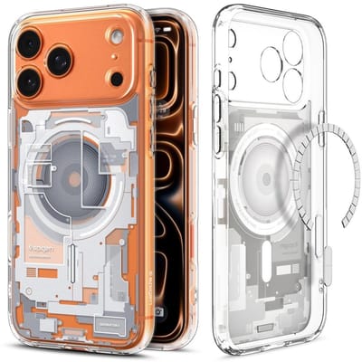 Spigen Ultra Hybrid MagFit - Hoesje Geschikt voor iPhone 17 Pro - Compatibel met MagSafe - Back Cover Zero One Wit
