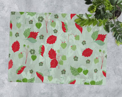 Coloray Vloerbeschermer - Wilde aardbei Vloerbeschermer Bureaustoel - 100x70 cm - Groente Bureau Stoel Mat - Vloerbeschermer PVC - Mótif Bureaustoelmat - Rechthoekige Mat - Natuur Thema