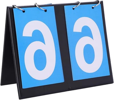 Tafel Tennis Scorebord - Scorehouder Sport - Wedstrijd Bijhouden - Lichtgewicht Draagbaar - 36.5 cm - Zwart