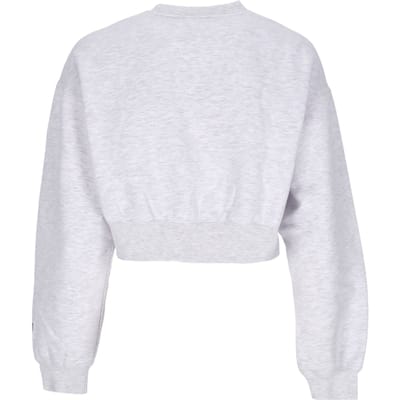 Little Lamb Baby Crew Specialty Fleece cropped damessweatshirt met ronde hals, asgrijs