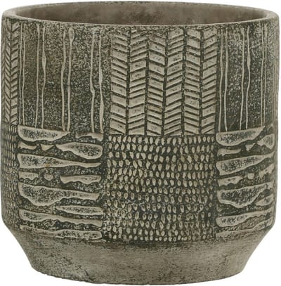 MICA DECORATIONS LYNN BLOEMPOT - H16 X Ø17 CM - GROEN