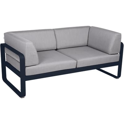 Fermob BELLEVIE club sofa 2 zits - 92 abyssblauw - 79 Flanelgrijs
