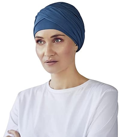 Shakti Tulband voor Dames - Chemomuts en Hoofddoek tegen Haaruitval - Zeeblauw - One Size