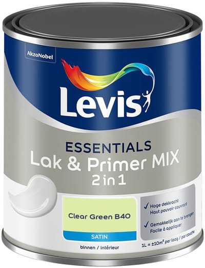 Levis - Essentials Lak & Primer Mix - Clear Green B40 - Mengverf - 1 L