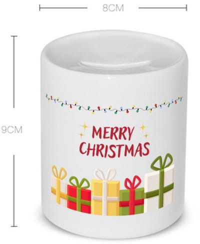 Akyol - kerstmerry christmas Spaarpot - Kerstmis - kerst beker - winter - kerst - christmas - kerst cadeau - 350 ML inhoud