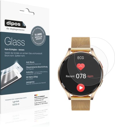 dipos – 2x Matte Pantserfolie geschikt voor Lgnitek GE30-D | 9H Screenprotector