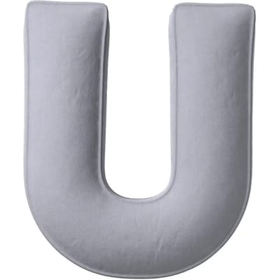 Kussen letter u Yellow Tipi Posh Velvet