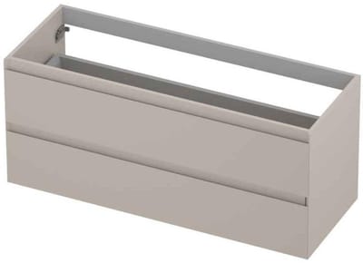 INK - Onderkast 2 Laden Greeploos Gelakt 45gr - 1200x450x520 Mm - Mat Kasjmier Grijs