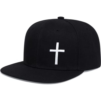 Unisex Kruis Borduurwerk Hip-Hop Hoeden Lente Herfst Buiten Verstelbaar Casual Baseball Petten Zonbescherming Hoed black