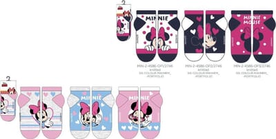 Minnie Mouse mutipack meisjes sokken - 23 - 26