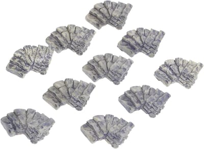 Harsstenen Decoraties - Miniatuur Ornamenten - Tuin Versieren - Unieke Stijl - 10 Stuks - Grijs