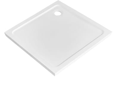 Adema Dawn douchebak - 80x80x4cm - vierkant SMC - glans wit