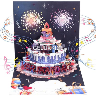 EXCITAT Wenskaarten - Glowing Wenskaarten - Blaas lucht - Met Enveloppen - Geschikt voor Kinderen, Ouders, Vrienden, Ouderen, Partners