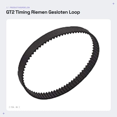 Dailygoods- Timing Riem Gesloten Lus - 6mm Breedte - Rubber - Synchrone Riem - Voor Katrol - Geschikt voor 3D-printer - Distributieriem